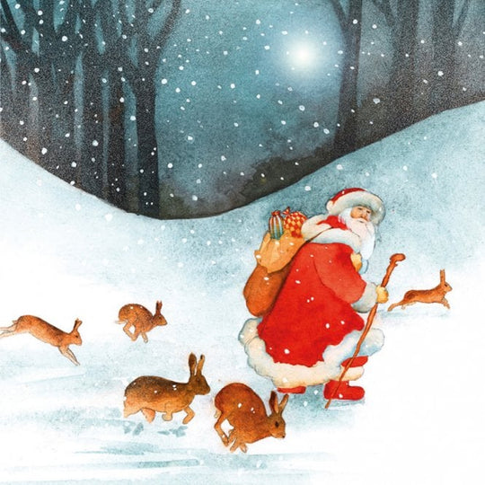 Santa In The Snow Christmas Card Pack