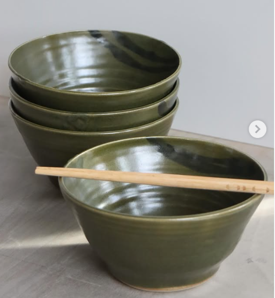 Ramen Bowl in Moss by Hannah Burgess