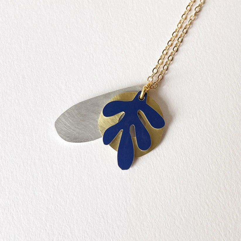Tideline Necklace Cobalt by Tom Pigeon