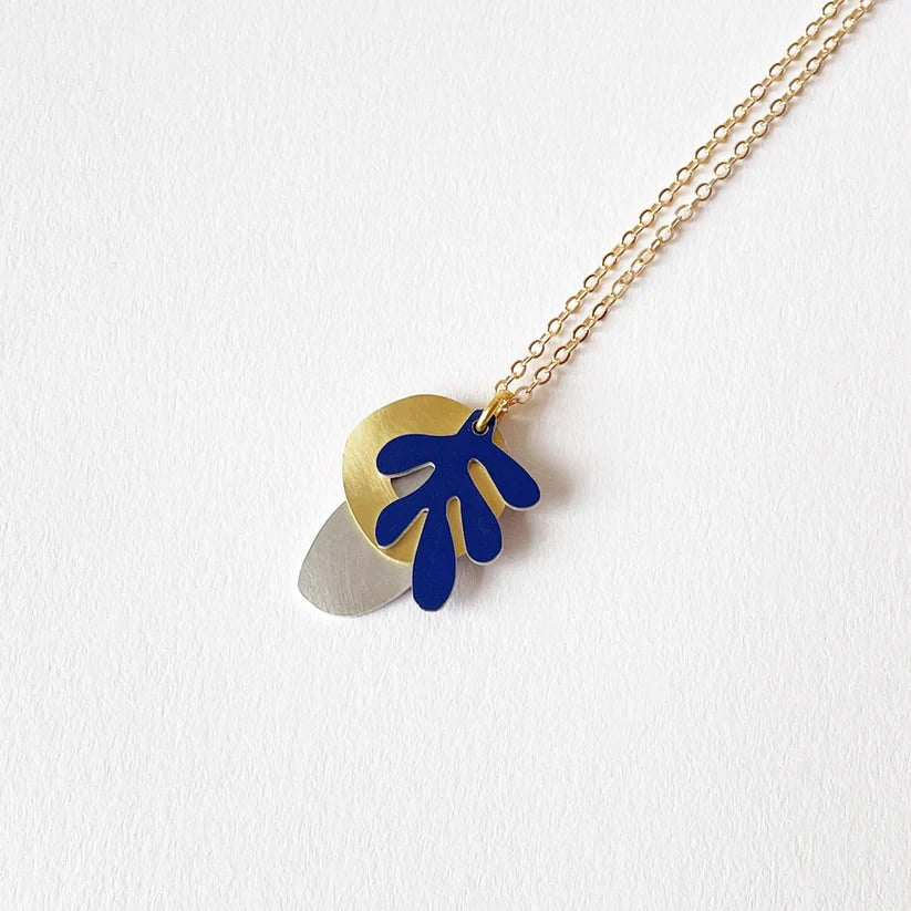 Tideline Necklace Cobalt by Tom Pigeon