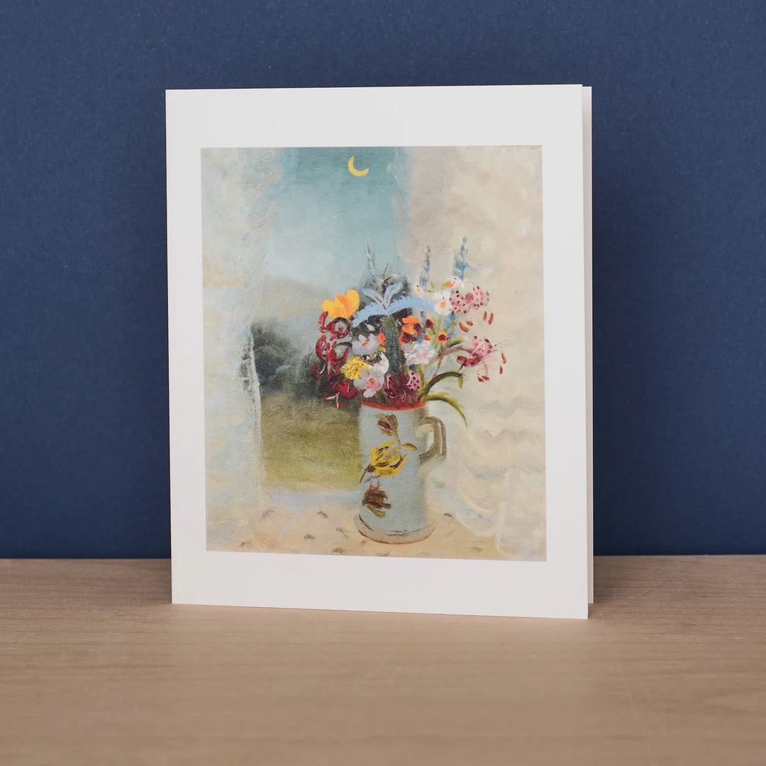 Flowers By Moonlight Greetings Card