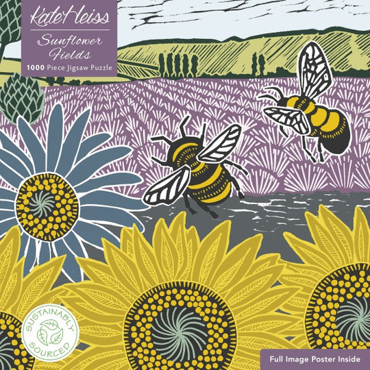 Kate Heiss: Sunflower Fields Jigsaw