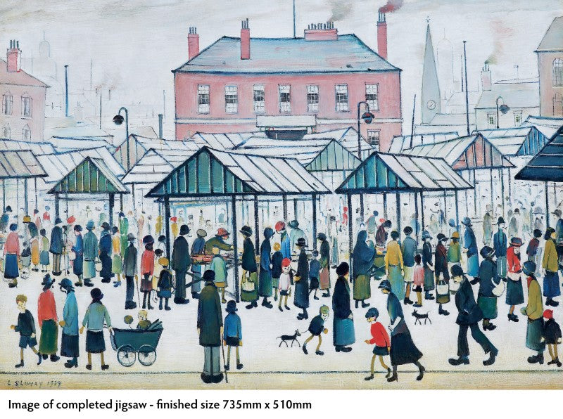 L.S. Lowry: Market Scene, Northern Town, 1939 Jigsaw