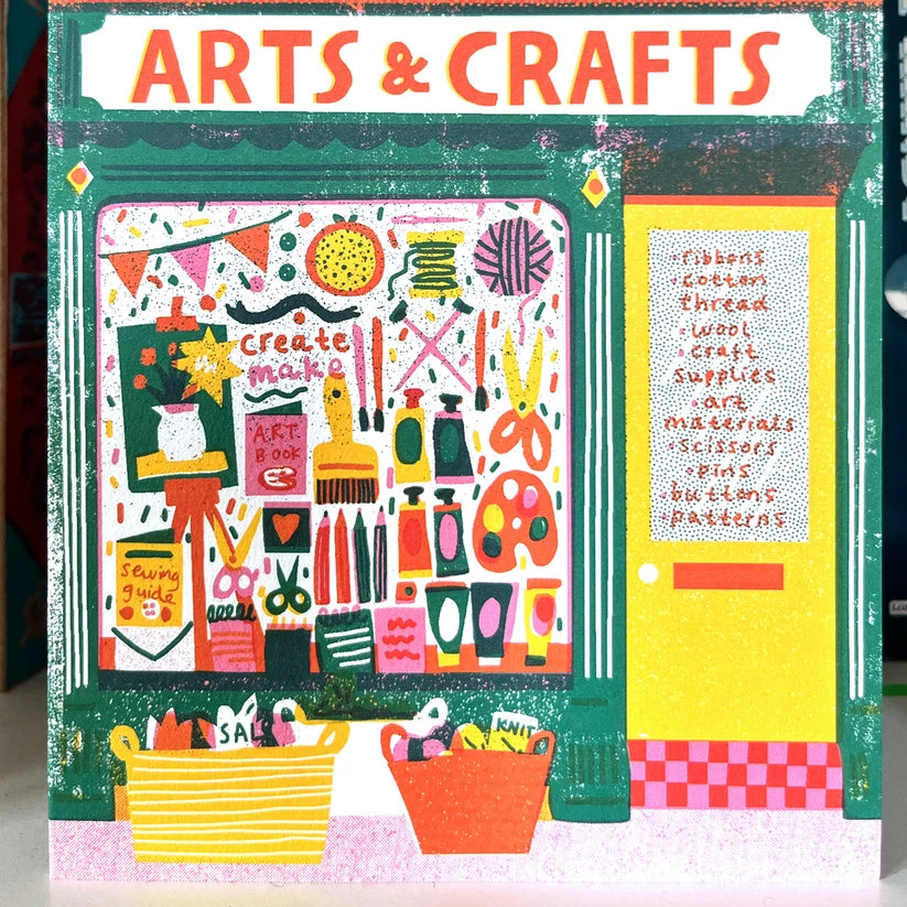 Art Shop Shaped Card