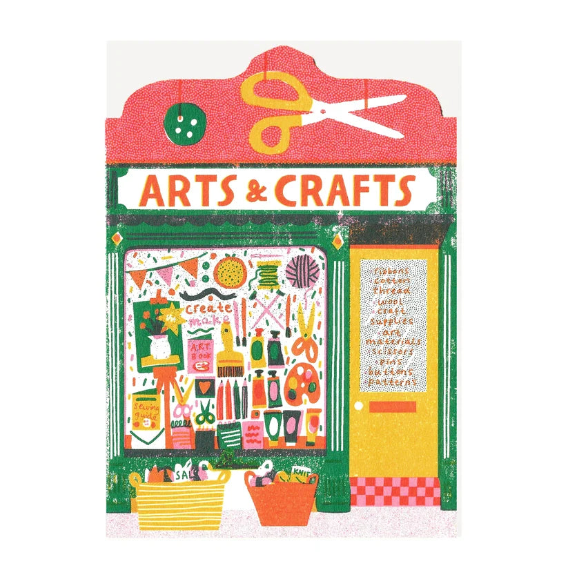 Art Shop Shaped Card
