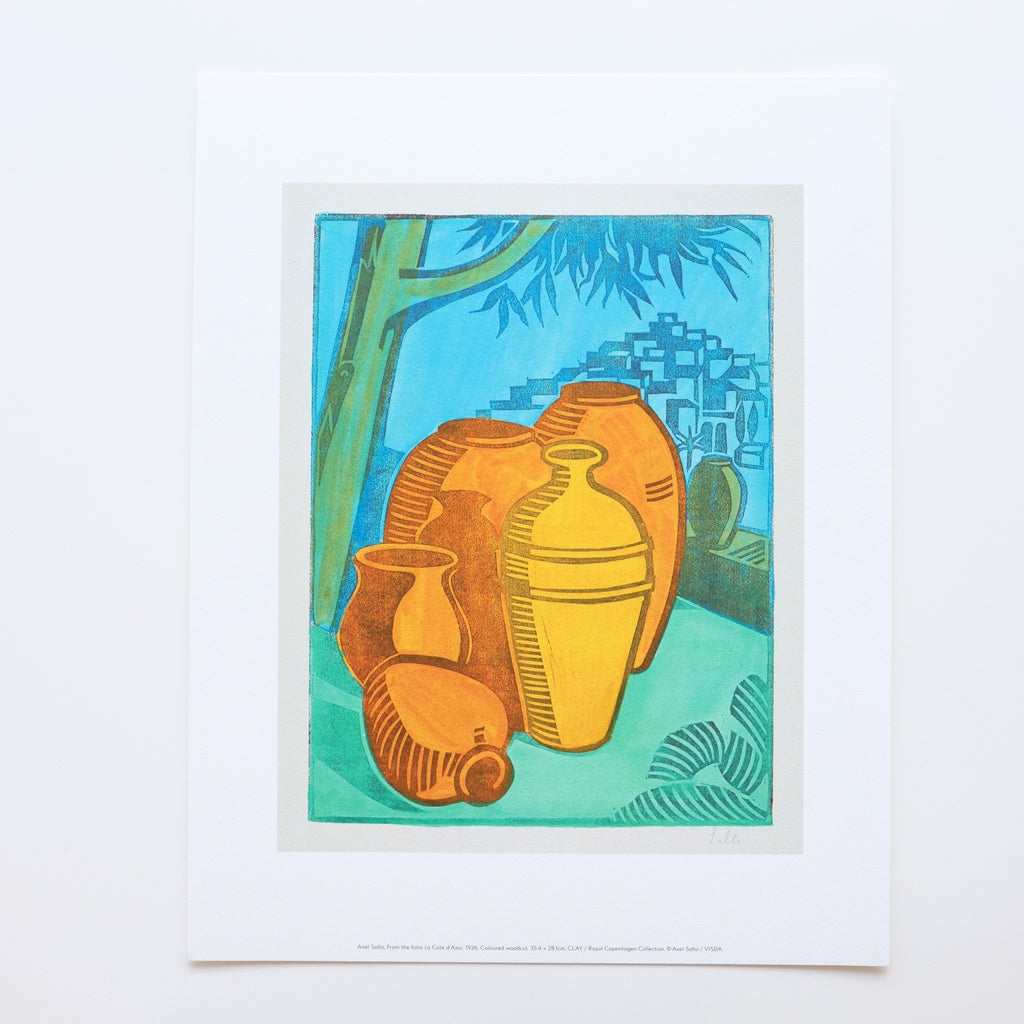 Cote D'Azur Series Woodcut by Axel Salto Mini Print – The Hepworth