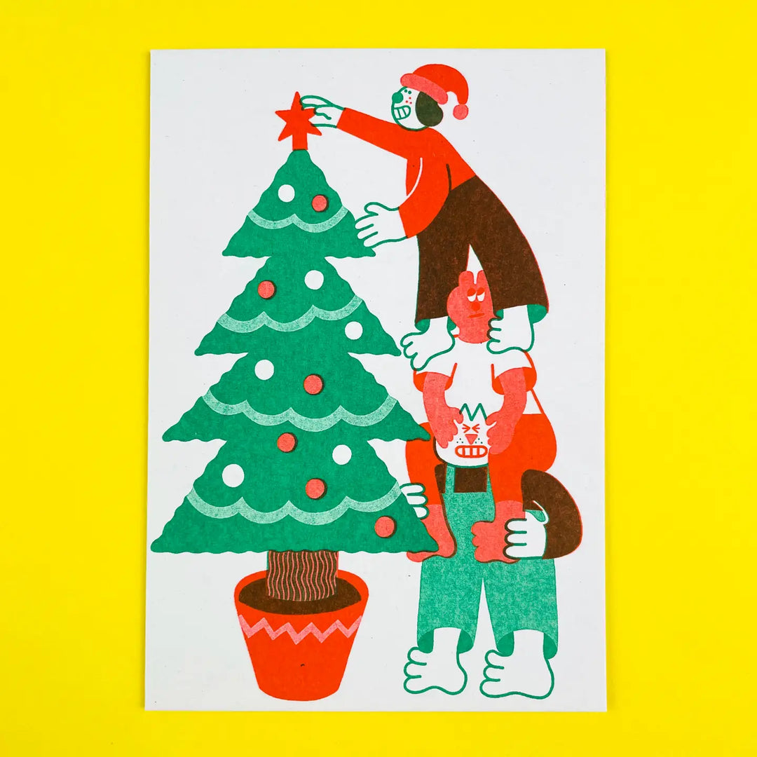 Christmas Tree Decorators Card by Yuk Fun