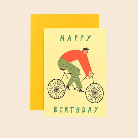 HBD Cyclist Gretting Card