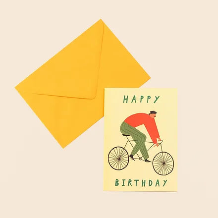 HBD Cyclist Gretting Card