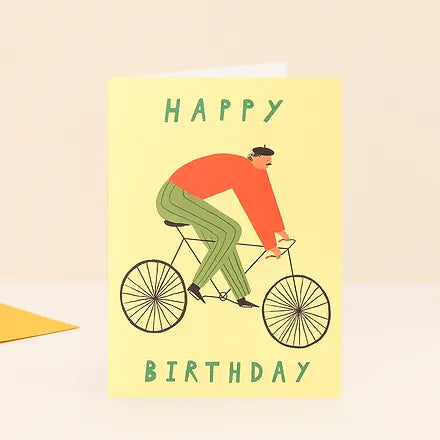 HBD Cyclist Gretting Card