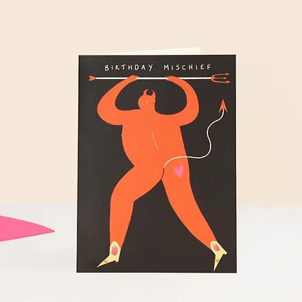 Mischief Devil Birthday card