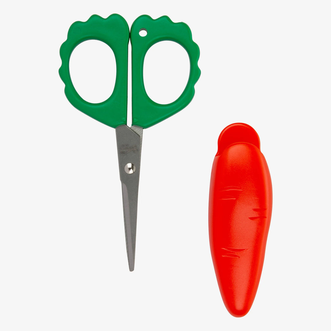 Carrot Fridge Magnet Scissors by Niwaki