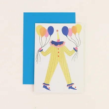 Clown Birthday Greetings Card