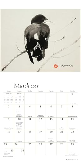 The Artful Crow Wall Calendar