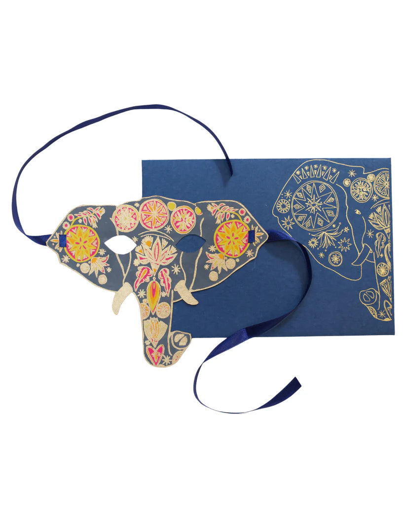 Elephant Mask Greetings Card