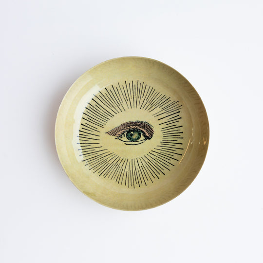 Small round Enamel Tray by Roomy Town, Eye