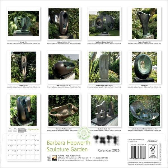 Barbara Hepworth Sculpture Garden Calendar 2026