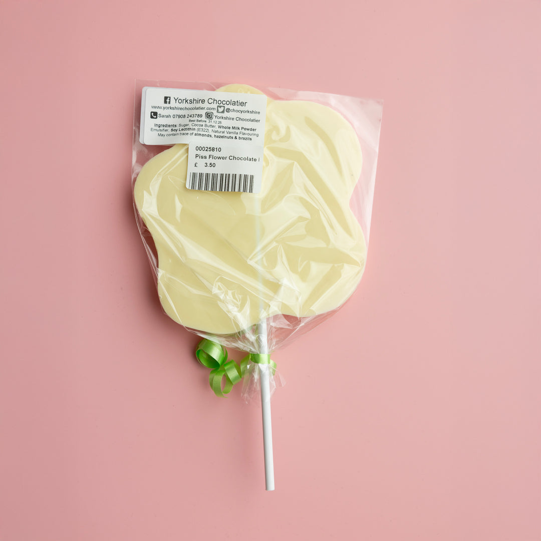 Piss Flower Chocolate Lolly by Yorkshire Chocolatier