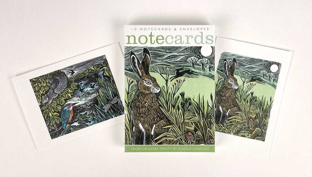 Hidden Hares / Kingfisher Notecard set