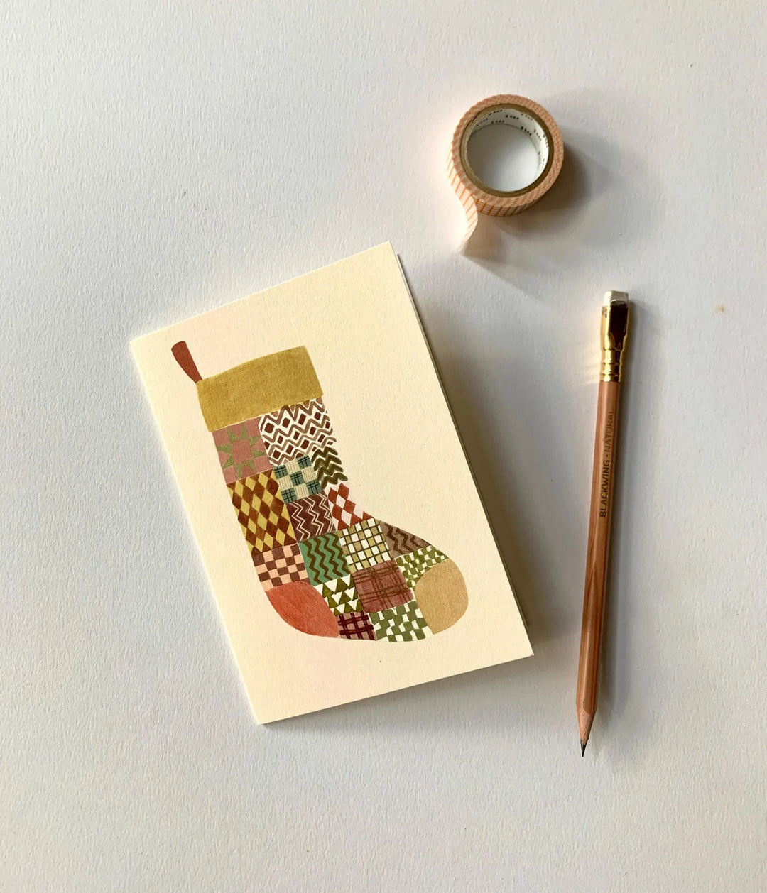 Christmas Stocking Card by Nicola Clarke