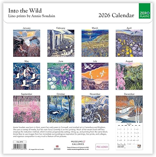 2026 Into the Wild by Annie Soudain Calendar