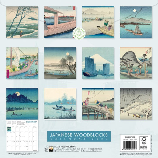 Japanese Woodblocks Calendar 2027