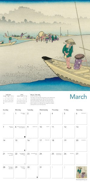 Japanese Woodblocks Calendar 2027