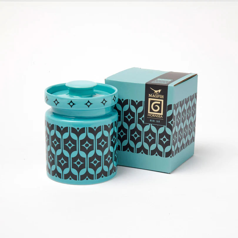 Magpie X Hornsea Mini Jar Teal Heirloom
