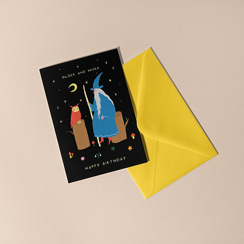 Older and Wiser Greetings Card