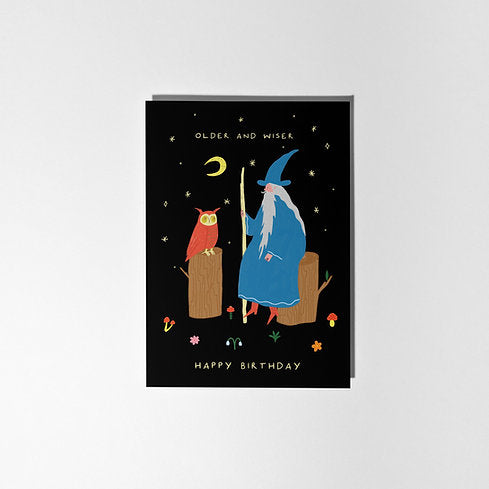 Older and Wiser Greetings Card