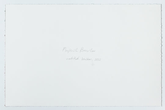 Rare Archive Edition: Phyllida Barlow: Untitled: boulders; 2022
