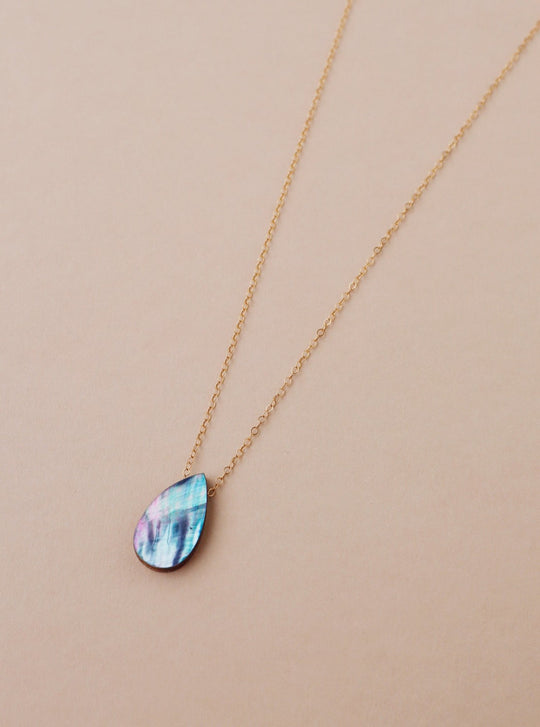Raindrop Necklace in Sea Blue