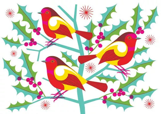 Robins by Vicki Johnson Christmas Card Pack