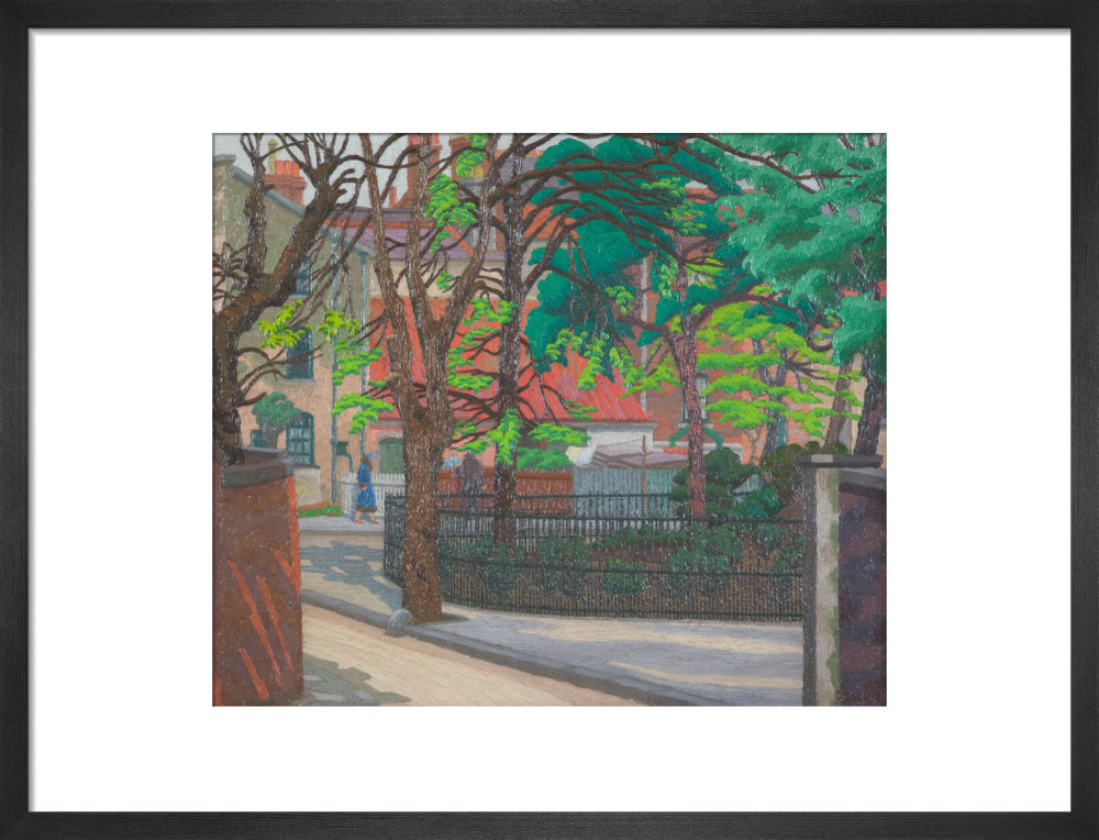 Charles Ginner, Pond Square, Highgate, 1932
