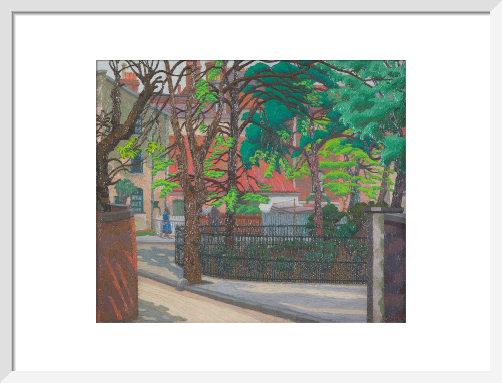 Charles Ginner, Pond Square, Highgate, 1932
