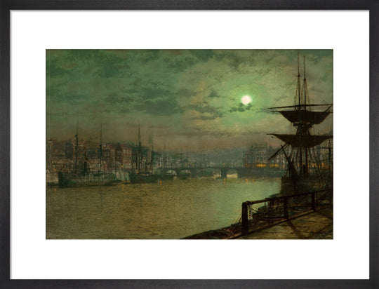 John Atkinson Grimshaw, Baiting the Lines, Whitby, 1884