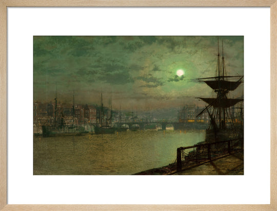 John Atkinson Grimshaw, Baiting the Lines, Whitby, 1884