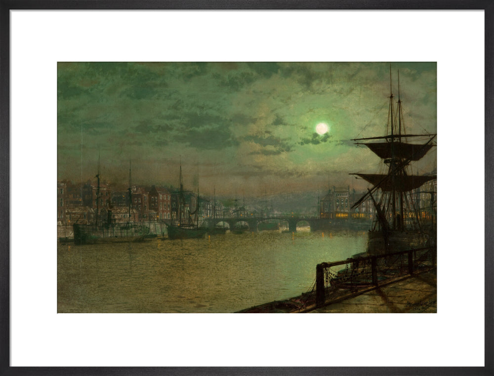 John Atkinson Grimshaw, Baiting the Lines, Whitby, 1884