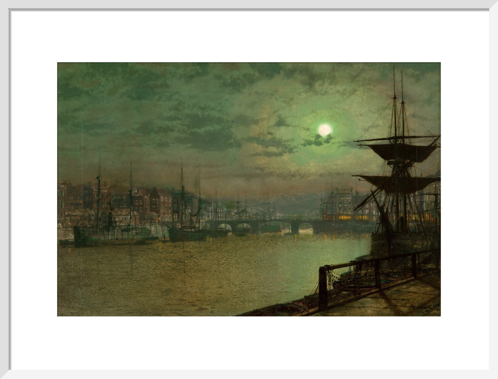 John Atkinson Grimshaw, Baiting the Lines, Whitby, 1884