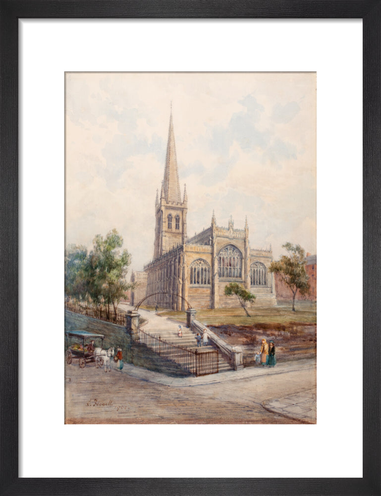 Wakefield Cathedral from Lower Kirkgate