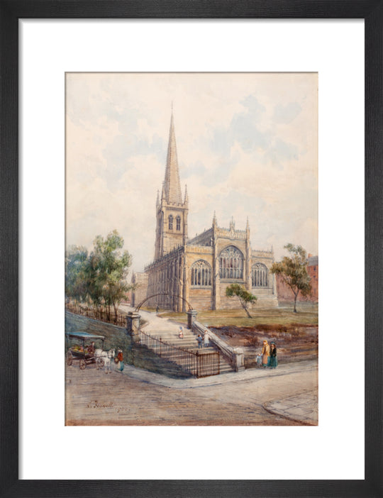 Wakefield Cathedral from Lower Kirkgate