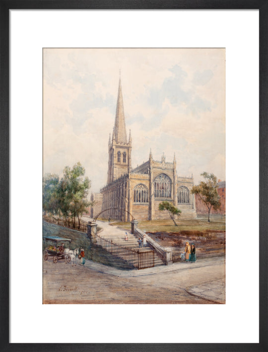 Wakefield Cathedral from Lower Kirkgate