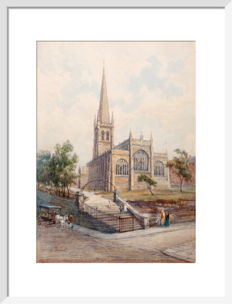 Wakefield Cathedral from Lower Kirkgate