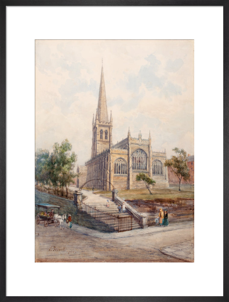 Wakefield Cathedral from Lower Kirkgate