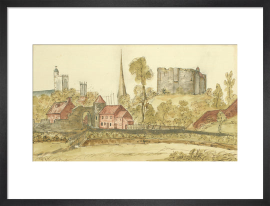 View towards Castlegate Postern and Clifford's Tower in the City of York taken from St. George's Field, 1774