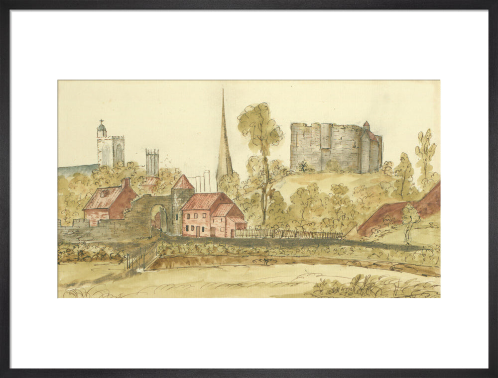 View towards Castlegate Postern and Clifford's Tower in the City of York taken from St. George's Field 1774