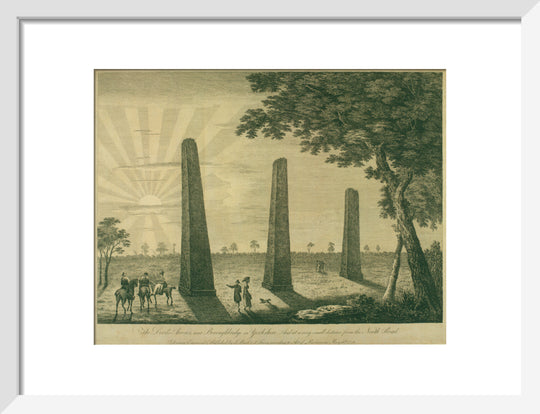 Samuel Buck, The Devil's Arrows, Boroughbridge, 1778