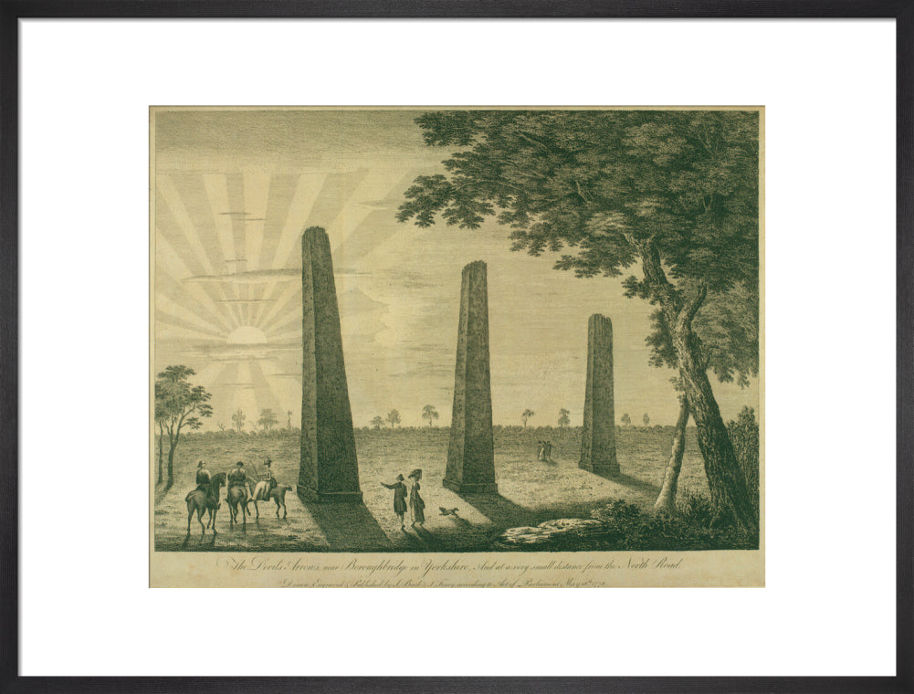 Samuel Buck, The Devil's Arrows, Boroughbridge, 1778