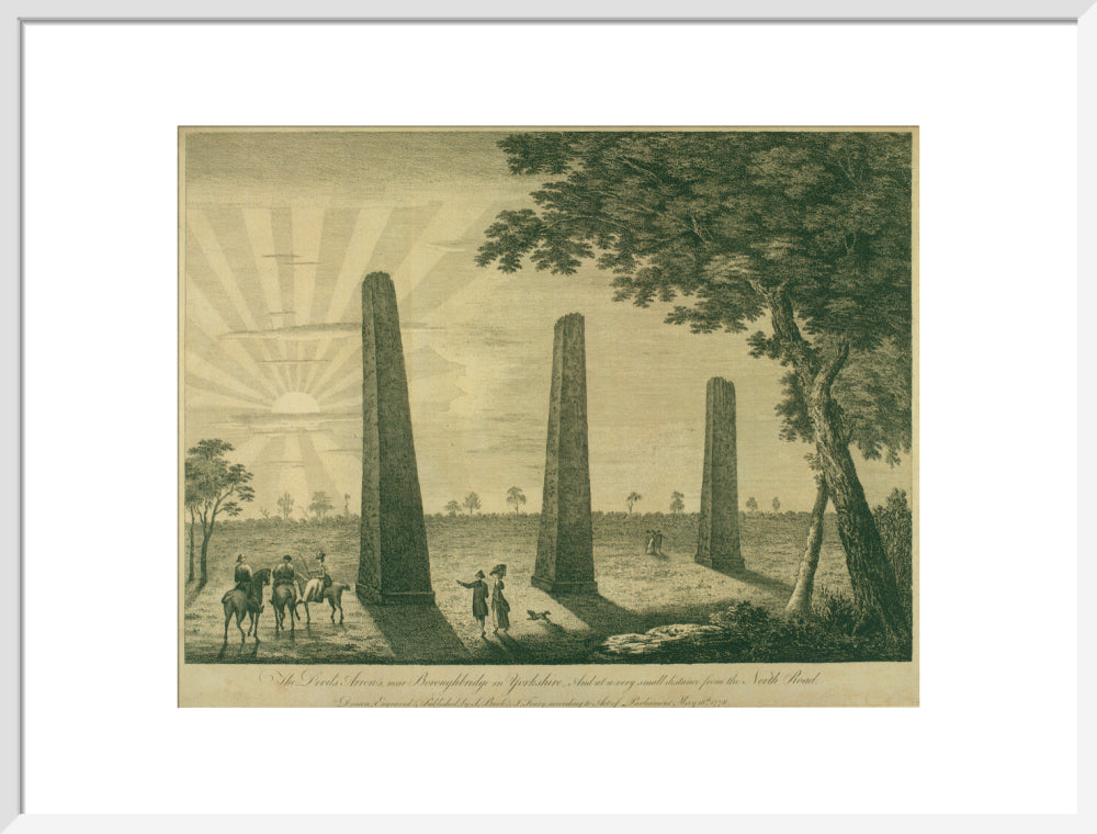 Samuel Buck, The Devil's Arrows, Boroughbridge, 1778