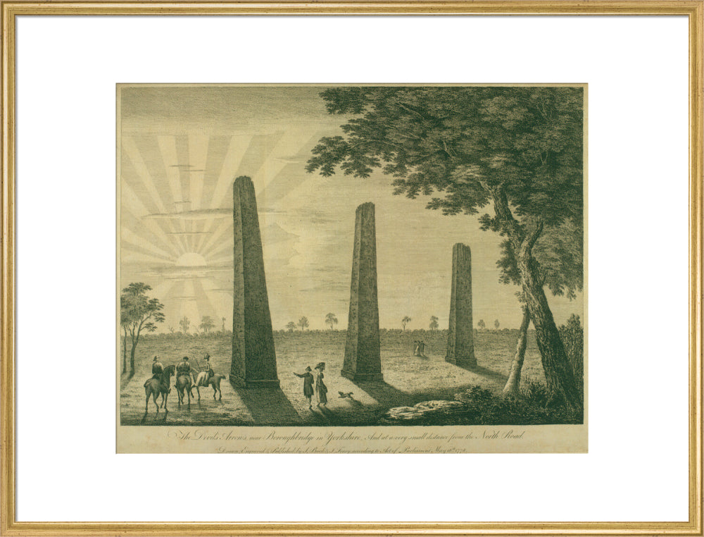 Samuel Buck, The Devil's Arrows, Boroughbridge, 1778